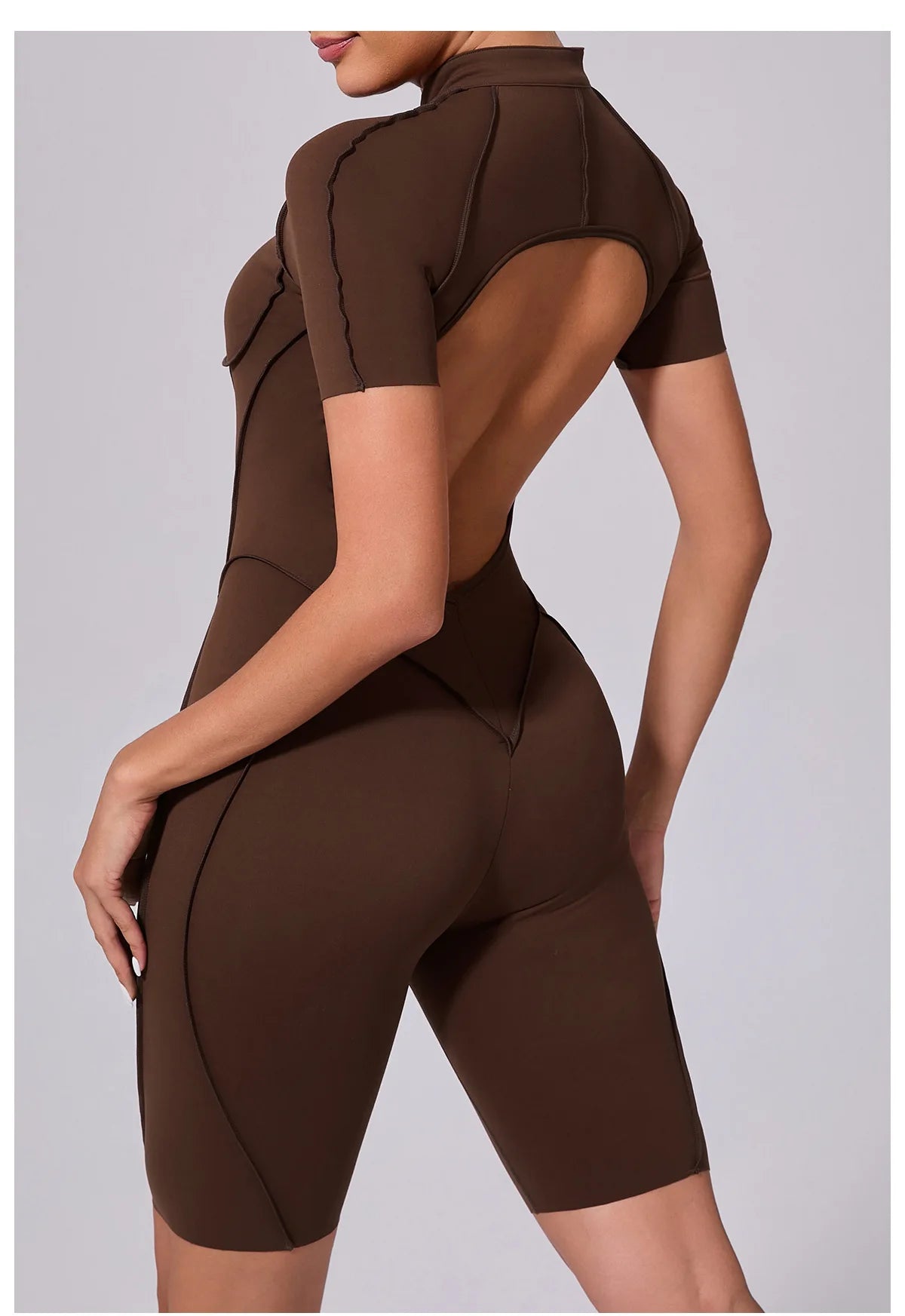 Gym Romper Women's Sports Jumpsuit Yoga Set Fitness Combination Lift Buttocks Bare Back High Elasticity Gym Sexy Sports Jumpsuit
