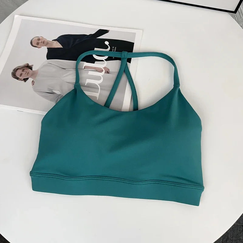 Women Fitness Sports Bra Top Sexy Beauty Back Gym Crop Tops Shockproof Fitness Quick Drying Pilates Running Yoga Tank Top