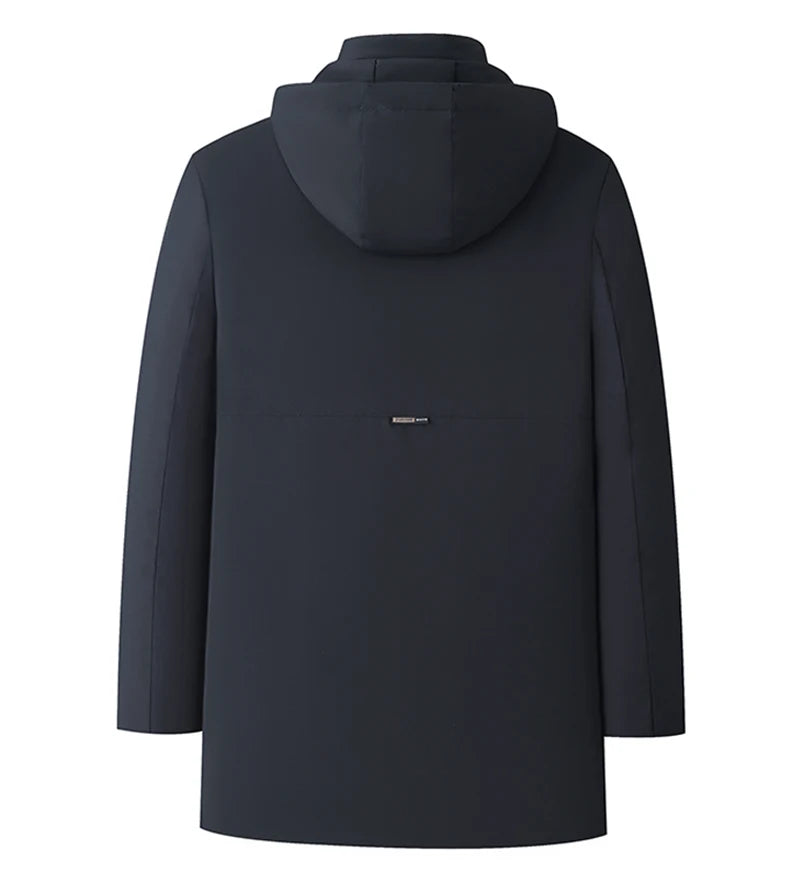 Top Grade Five Protective Tech Luxury Winter New Brand Camel Fleece Men's Parka Jacket Windbreaker Coats Heavy Plush Lining