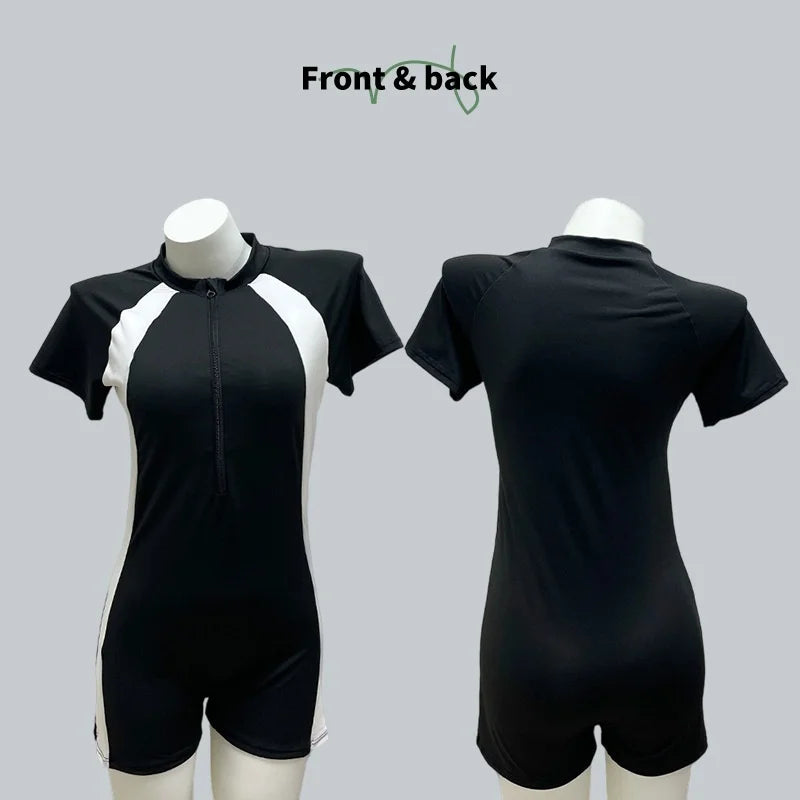 Conservative Swimsuits women's skirt-style Sportswear Slim And Simple Spring women's Racing Swimming Swimsuits