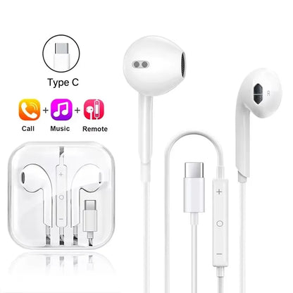 For Xiaomi Headphones Xiaomi Mi 14 13 12 11 in-ear Earphones Redmi Note 10 9 8 7 Type C 3.5mm Wired Headset Phone Accessories
