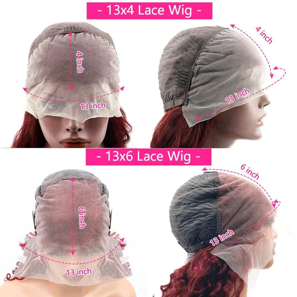 13x6 HD Transparent Lace Front Wigs #4 brown chocolate straight human hair 36 Inches   200 Density Brazilian Human Hair For Wome