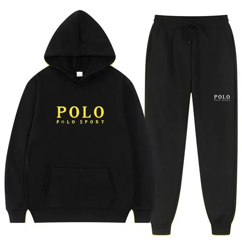 Autumn and Winter 2025 New Men's casual Set outdoor fashion jogging men's and women's hooded sweatshirt and pants 2-piece set
