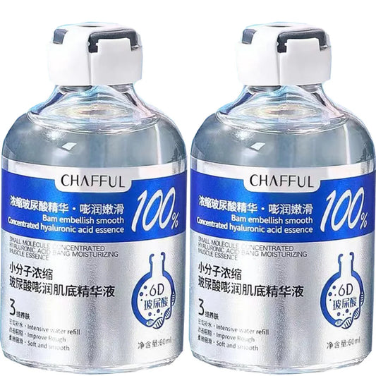 2pcs Hyaluronic Acid Facial Essence Deep Moisturizing Facial Skin Essence Korean Skin Care Products Reduces Dry Skin
