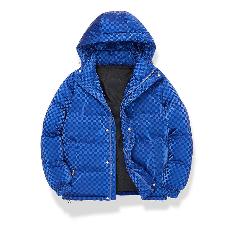 Supzoom New Arrival Casual Mens Winter Trendy Hooded Bread Couple Bright Face Starry Thickened Coat Cotton-padded Jackets