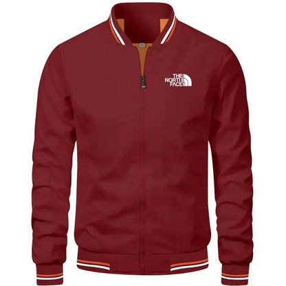 Men's outdoor sports windproof, waterproof and sun-proof hoodless slimming jacket, woven casual multi-functional jacket