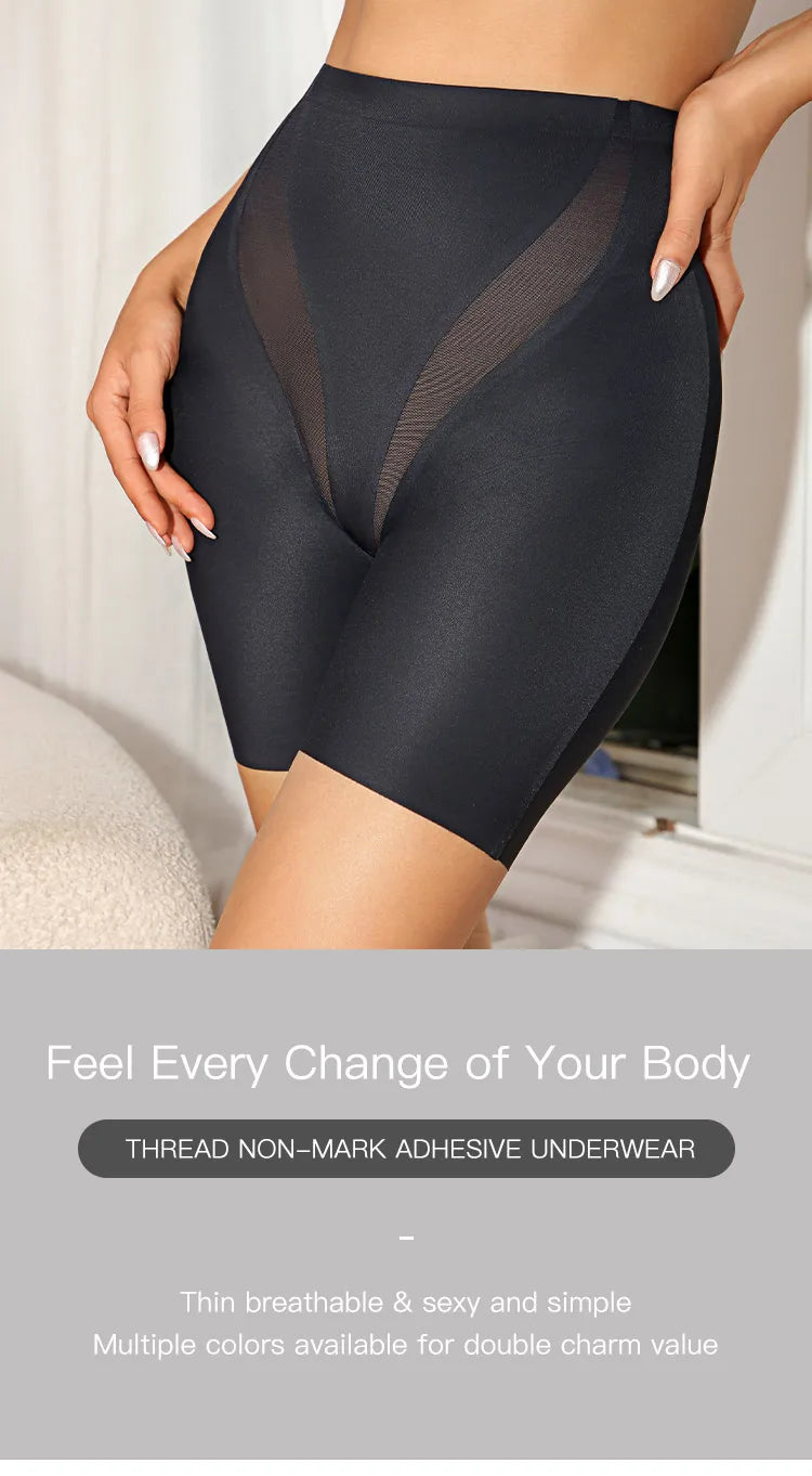 Body Shaper Panty Women Shaper High Waist Tummy Control Panties Mesh Splicing Seamless Body Shaper Womans Boyshorts