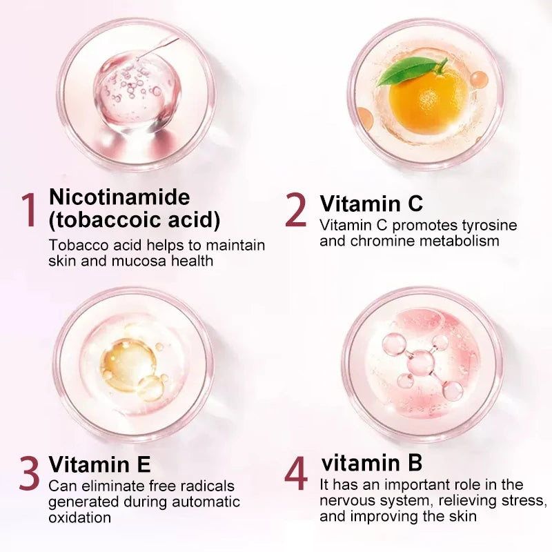Niacinamide Capsules Contain Vitamin B3 - 99% High Purity Promotes Immune System and Skin Health