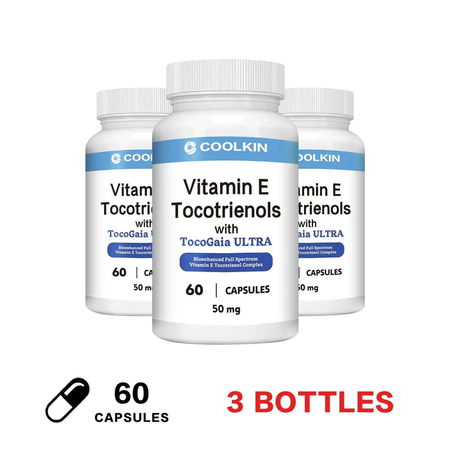 Vitamin E Tocotrienols - Supports Cardiovascular, Skin, and Bone Health, Anti Aging