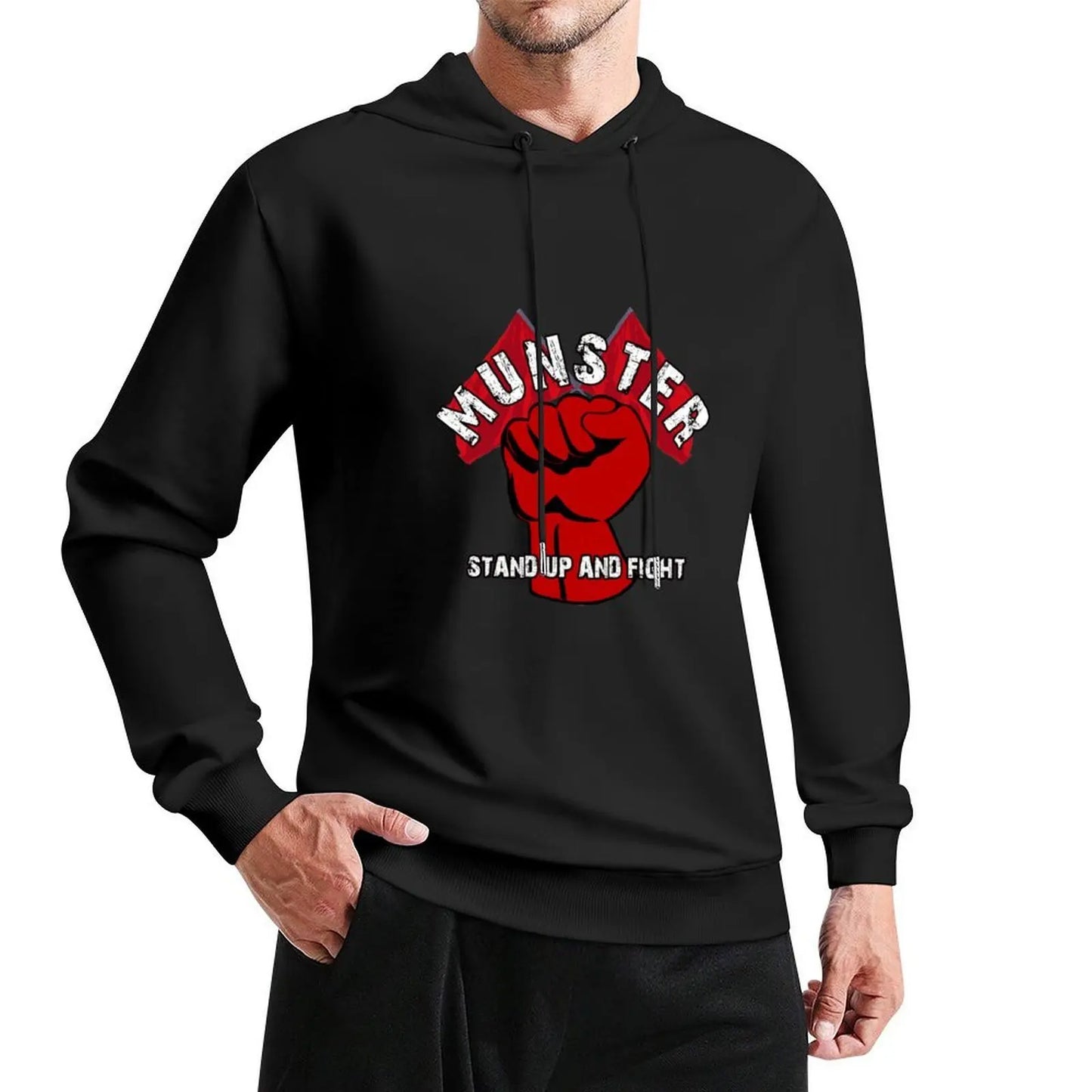 Munster Rugby - Stand up and Fight Hoodie autumn jacket men autumn men wear autumn new products hoodie streetwear