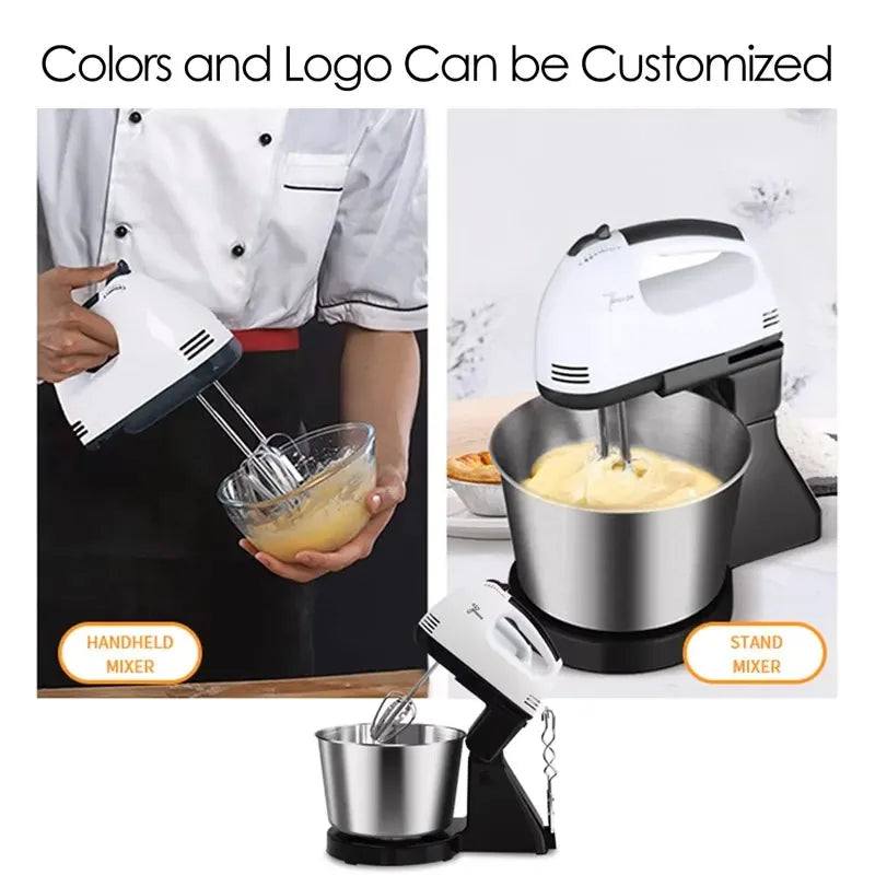 Custom Home Kitchen Electrica Batidora De Mano 7 Speed Food Flour Dough Cake Egg Beaters Handmixers Electric Held Hand Mixers