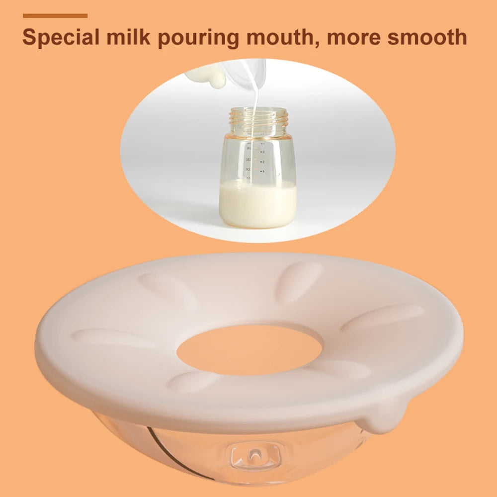 Wearable Milk Saver for Breastfeeding Manual Breastmilk Collector Silicone Breast Shell Milk Catcher for Collecting Breastmilk