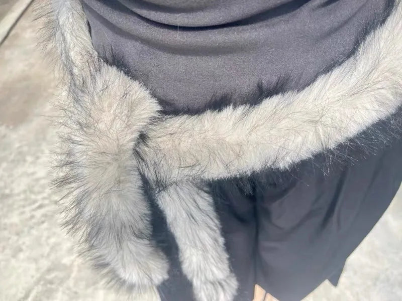 New Spicy Girl Subculture Plush Waist Belt Women Cute Furry Warm Scarf Y2K Sexy Long Faux Fur Waist Punk Dancing Prop 180 cm