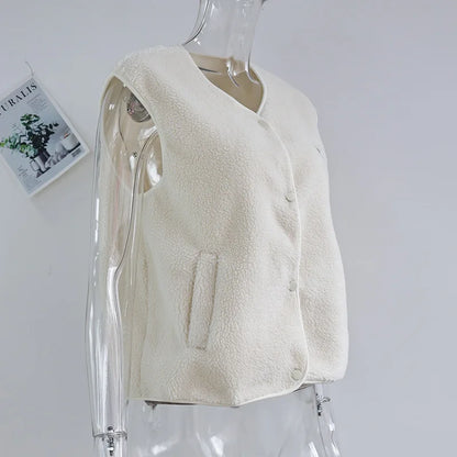 Faionable Women's Svel ort Vest Thiened Polyester Fiber Folded  Windbreaker Jaet for Spring Season