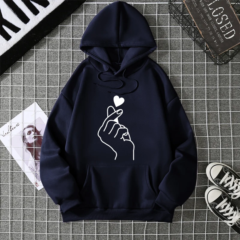2025 Winter New Women's Hoodie High Street Unisex style Double Pockets Sweatshirts Outerwear Plus-Size Women's Clothing CYXX241