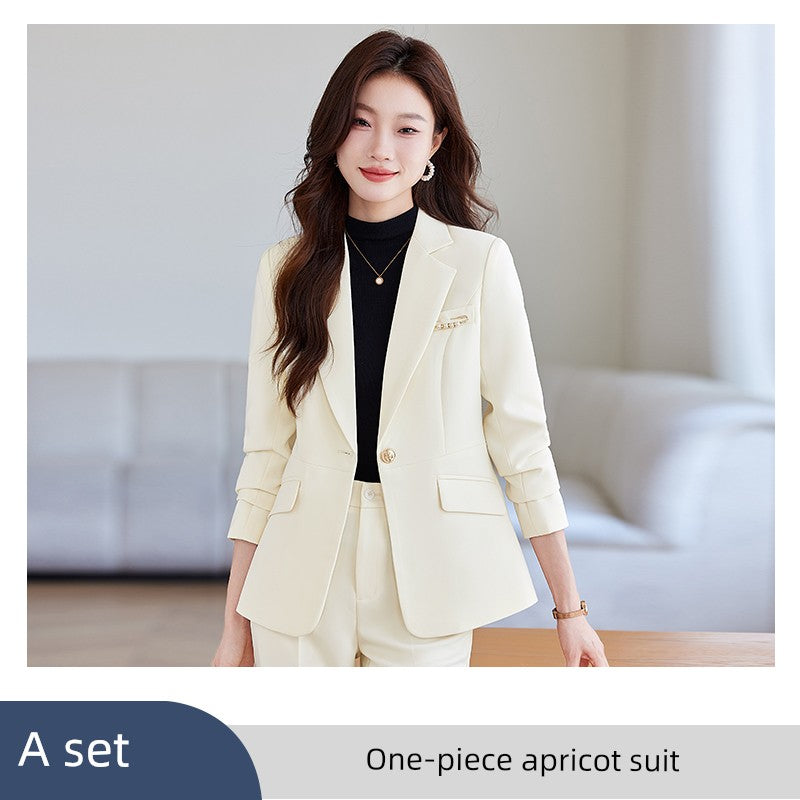 Blue Suit Female Spring & Fall 2025 New Arrival K-style Elegant Casual Suit Jacket Female Fancy Business Wear