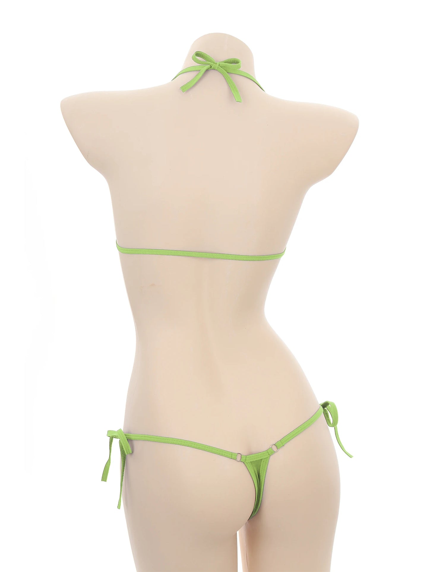 Bikini Swimsuit Outfits for Women Sexy Micro Mini Bikini Set Bandage Bra Thong Two Piece Swimwear Beachwear Bathing Suit Femme