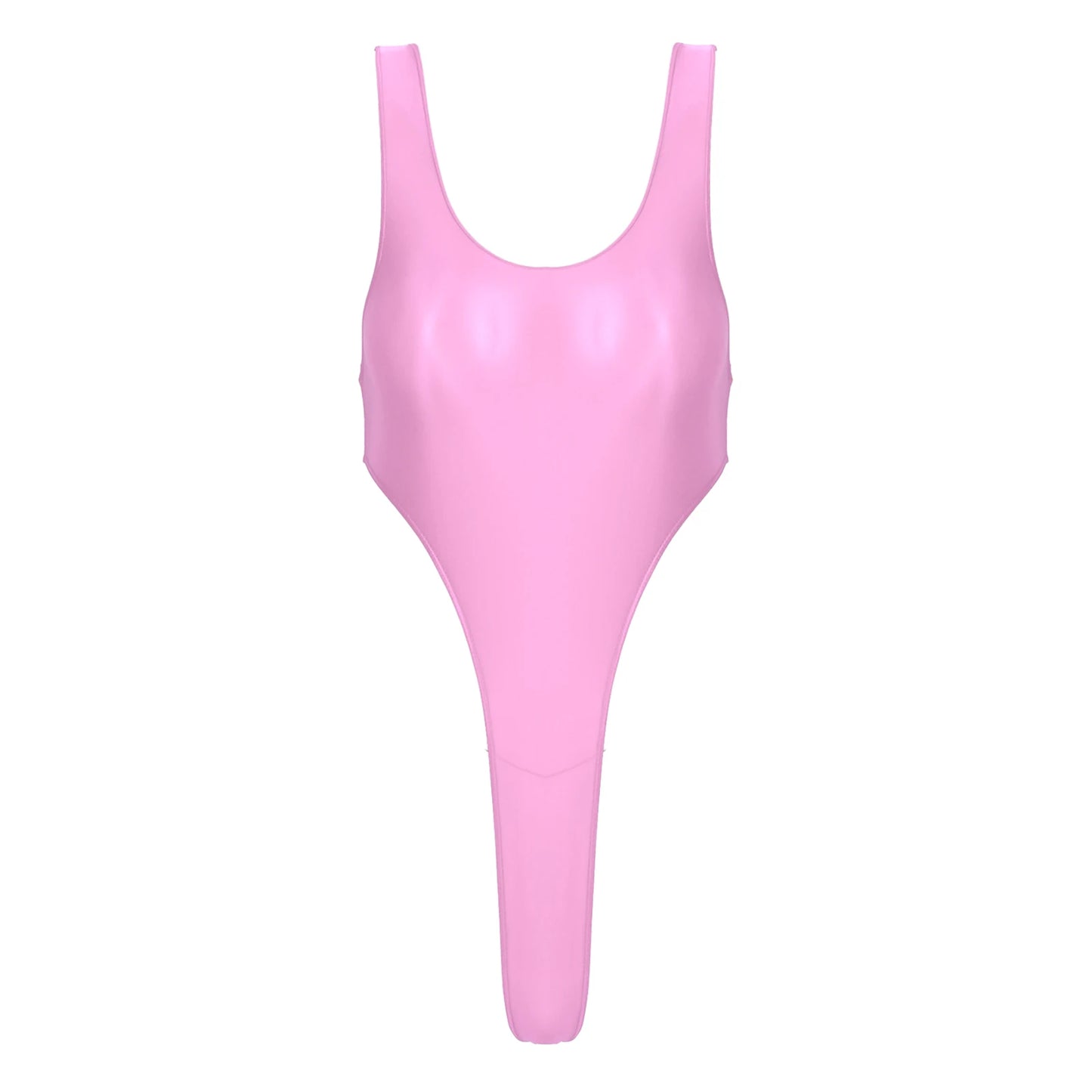 Womens Swimsuit 2022 New Glossy One-piece Swimming Bathing Suit Backless High Cut Bodysuit Sportwear Beachwear Swimwear