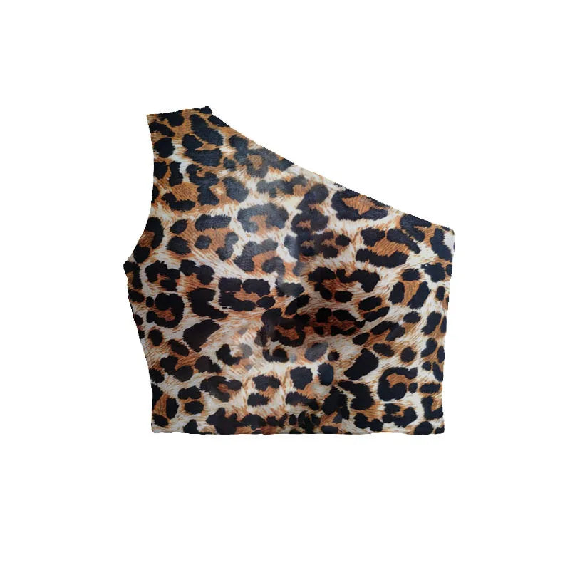 Women Sexy Tank Top Off One Shoulder Slim Halter Backless Bare Midriff Camis Tube Top Female Sleeveless Cropped Vest