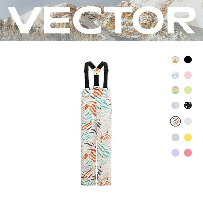 VECTOR Ski Pants Boys Girls Children Outdoor High-quality Windproof, Waterproof and Warm Snow Winter Ski Snowboard Pants Brand