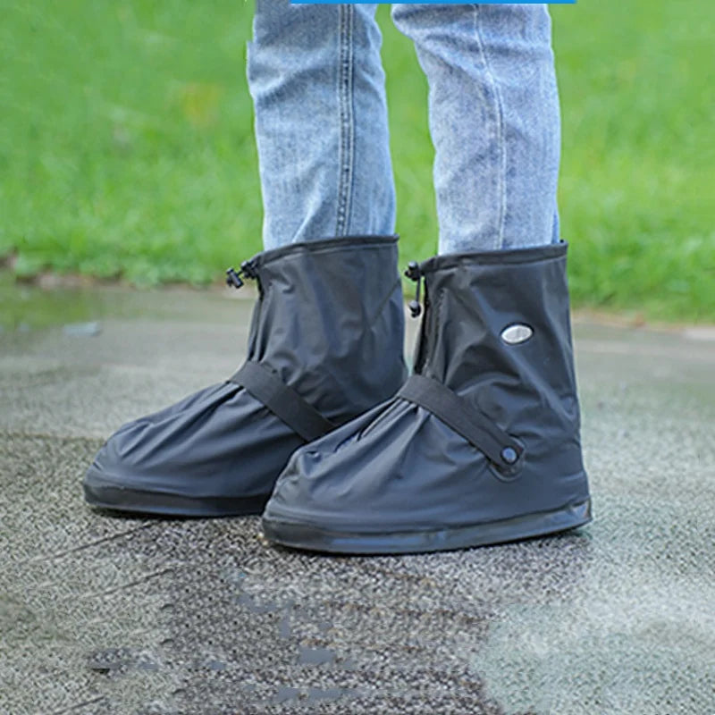 Waterproof Rain Boot Covers Reusable Non-Slip Cycling Hiking Shoe Protectors Rain Snow Wet Sand Overshoes Pants Protectors