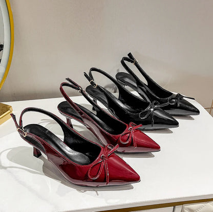 2025 New Arrival High Heels Summer Fashion Buckle Pointed Heel Sandals Women Comfort Simplicity Stilettos Sandalias De Mujer 40