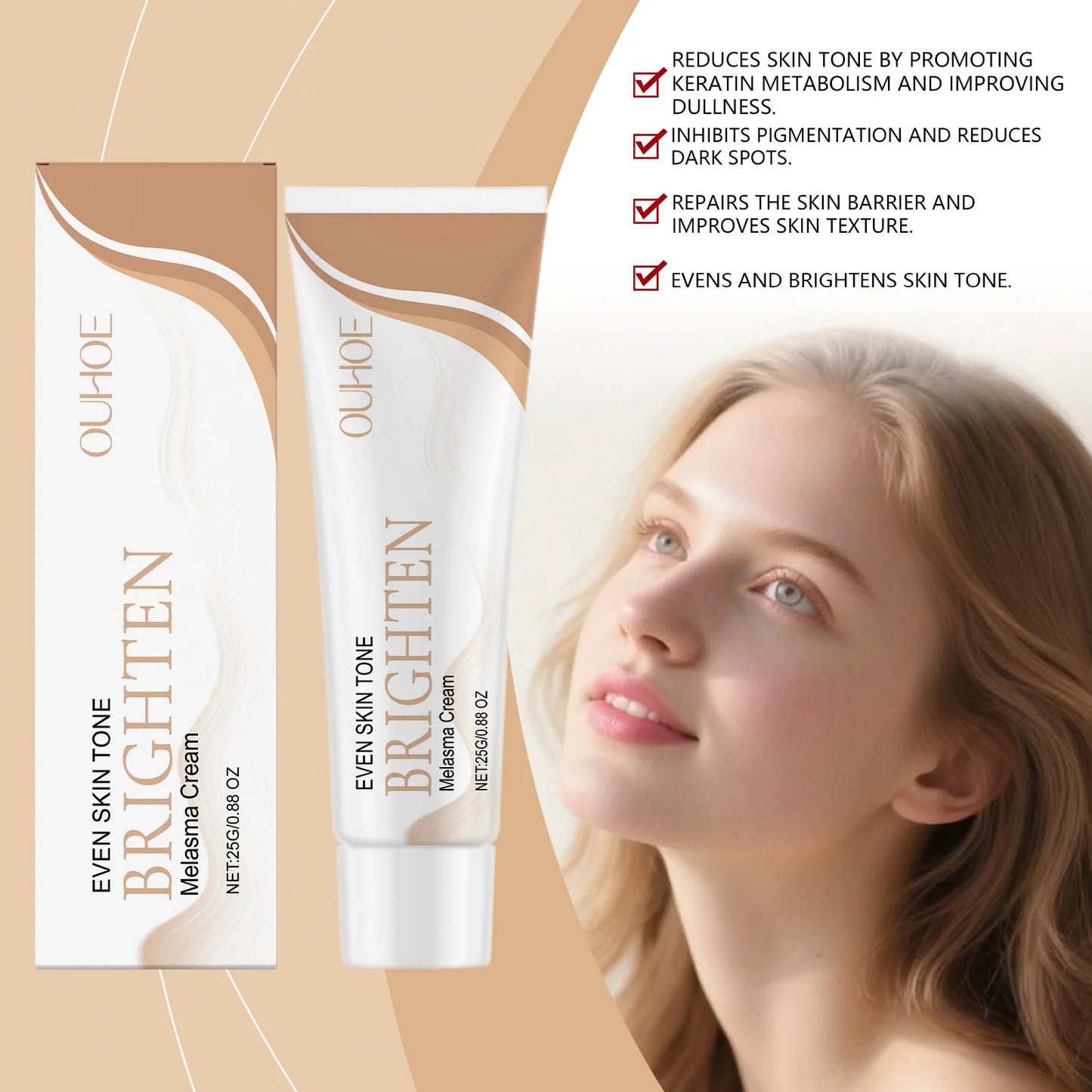 Melasma Brightening Cream Reduce Melanin Lighten Dark Age Spots Skin Chloasma Whitening Fade Fine Lines Freckle Removing Cream