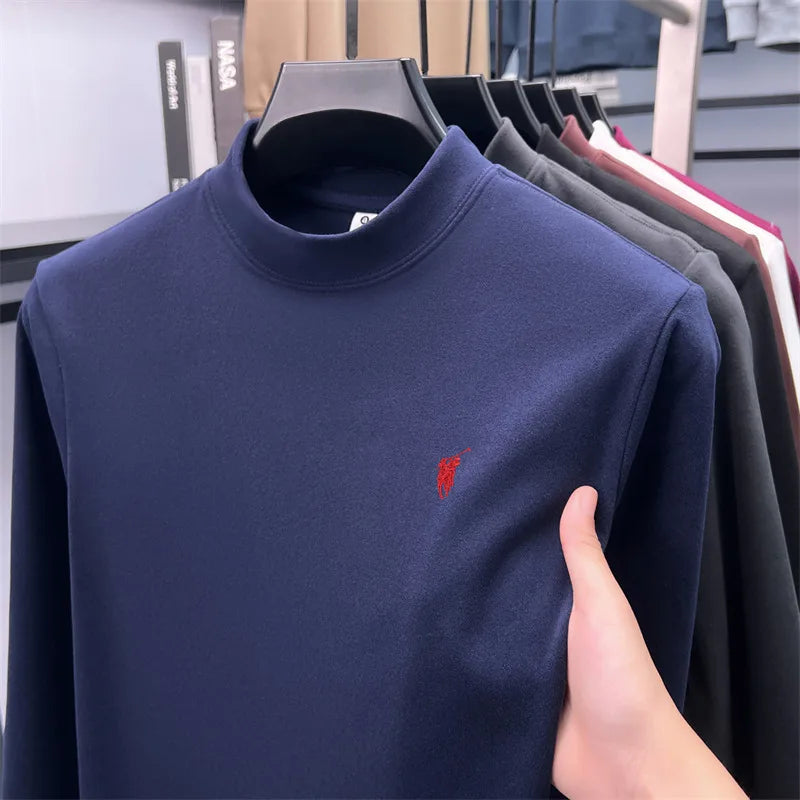 Xiaoma logo solid color simple hoodie men's top t-shirt windproof, warm, loose and comfortable