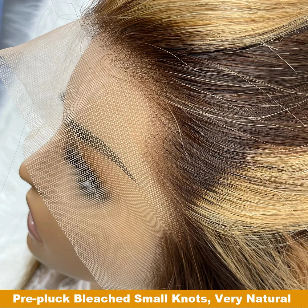 Highlight 4/27 Body Wave Bob Wigs Human Hair 13x4 Lace Front Human Hair Wig Ombre Short Human Hair Wigs Brazilian Hair For Women