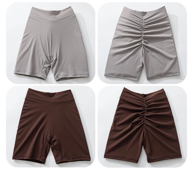 V Back Scrunch Butt Workout Shorts for Women High Waisted Lifting Booty Gym Yoga Biker Shorts Sports Leggings Clothing Hot Pants