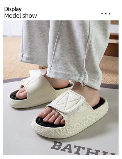 New Summer Men Massage Slippers Sides Indoor Outdoor Sandals Beach Casual Shoes Soft Sole Slides Men Flip-flops Men's Footwear
