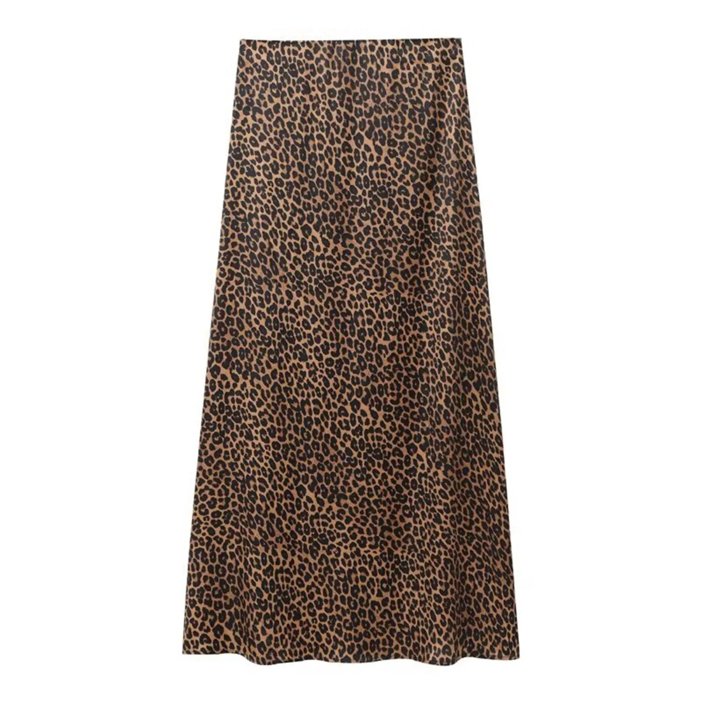TFMLN Women Vintage Leopard Print Skirts Female 2026 Street Chic High Waist Long Skirt Spring Office Slim Fashion New Skirts