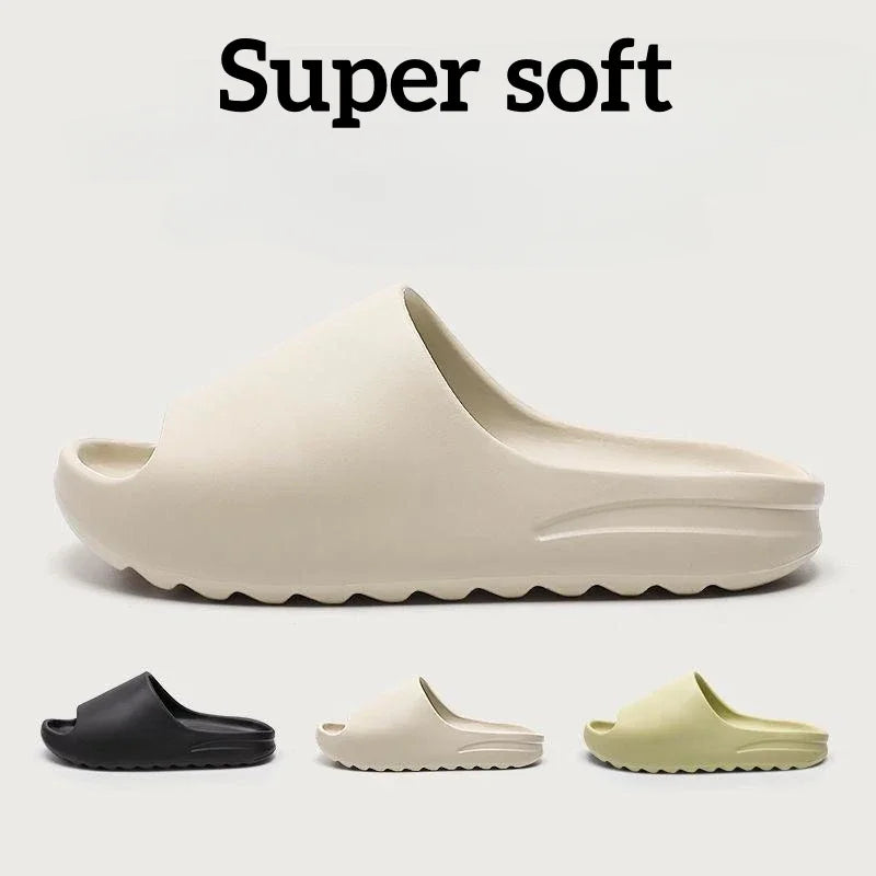 Brand High Quality Super Soft EVA Sole Summer Slippers for Men Bathroom Slippers Home Slides Couple Beach Sandals Male Slipper