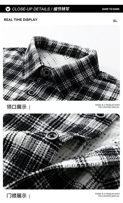 Jacket Mens Spring autumn New men jacket Flip collar stripes Jackets Youth casual coat Men's business coats Size M-4XL 5XL 6XL 7