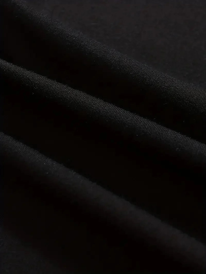 Men's autumn and winter fashionable casual loose Paris letter print fleece pullover long sleeved round neck sweatshirt