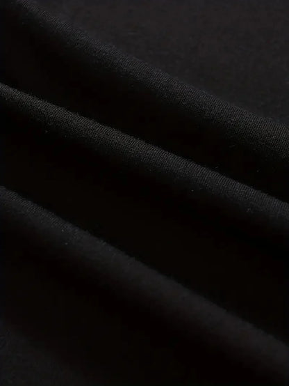 Men's autumn and winter fashionable casual loose Paris letter print fleece pullover long sleeved round neck sweatshirt