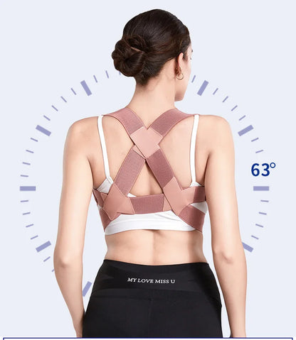 Chest Posture Corrector Invisible Body Shaper Women Adjustable Elastic Back Support Belt Shoulder Brace Body Shaper Corset