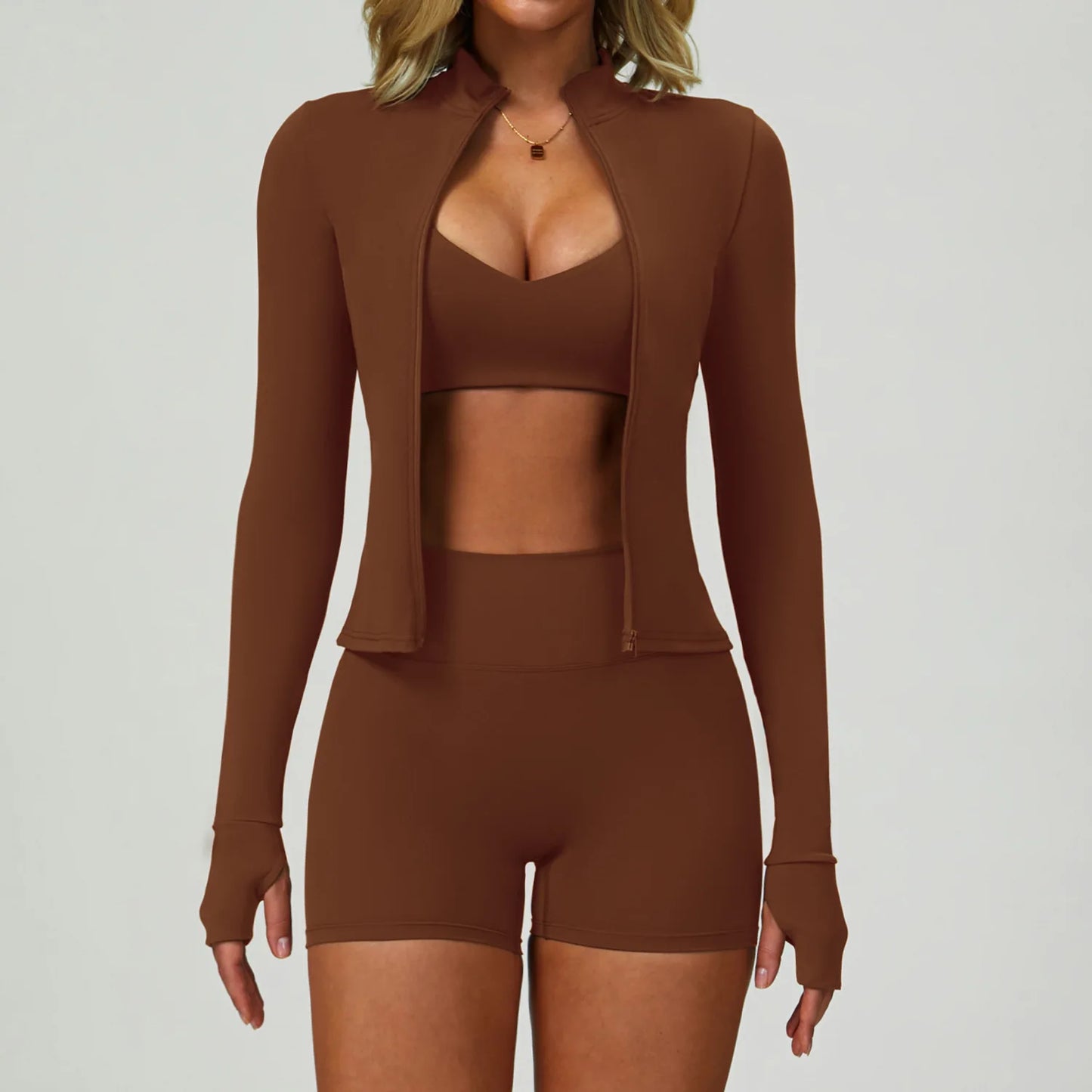 2-3PCS Yoga Suit Women Tracksuit Sports Bra High Waist Leggings Shorts Outfit Gym Set Fitness Push Up Workout Clothes Sportswear