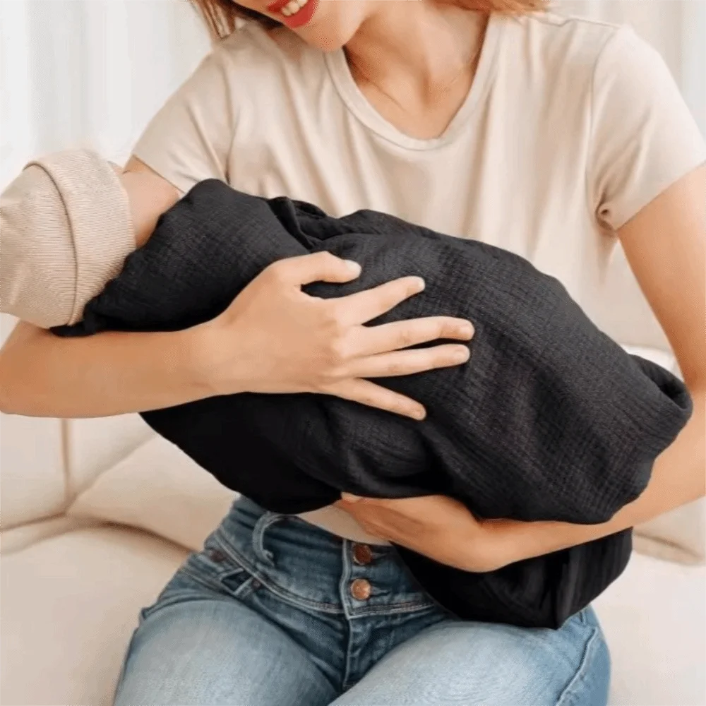 Solid Color Maternal Nursing Covers 2 in 1 Comfortable Breastfeeding Blanket Anti-Exposure Soft Feeding Clothes Outdoor