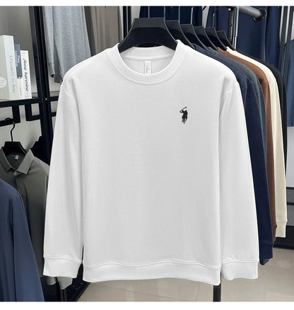 Luxury brand long sleeve T-shirt men's autumn Paul trendy exquisite pony embroidery pullover loose casual round neck sweatshirt