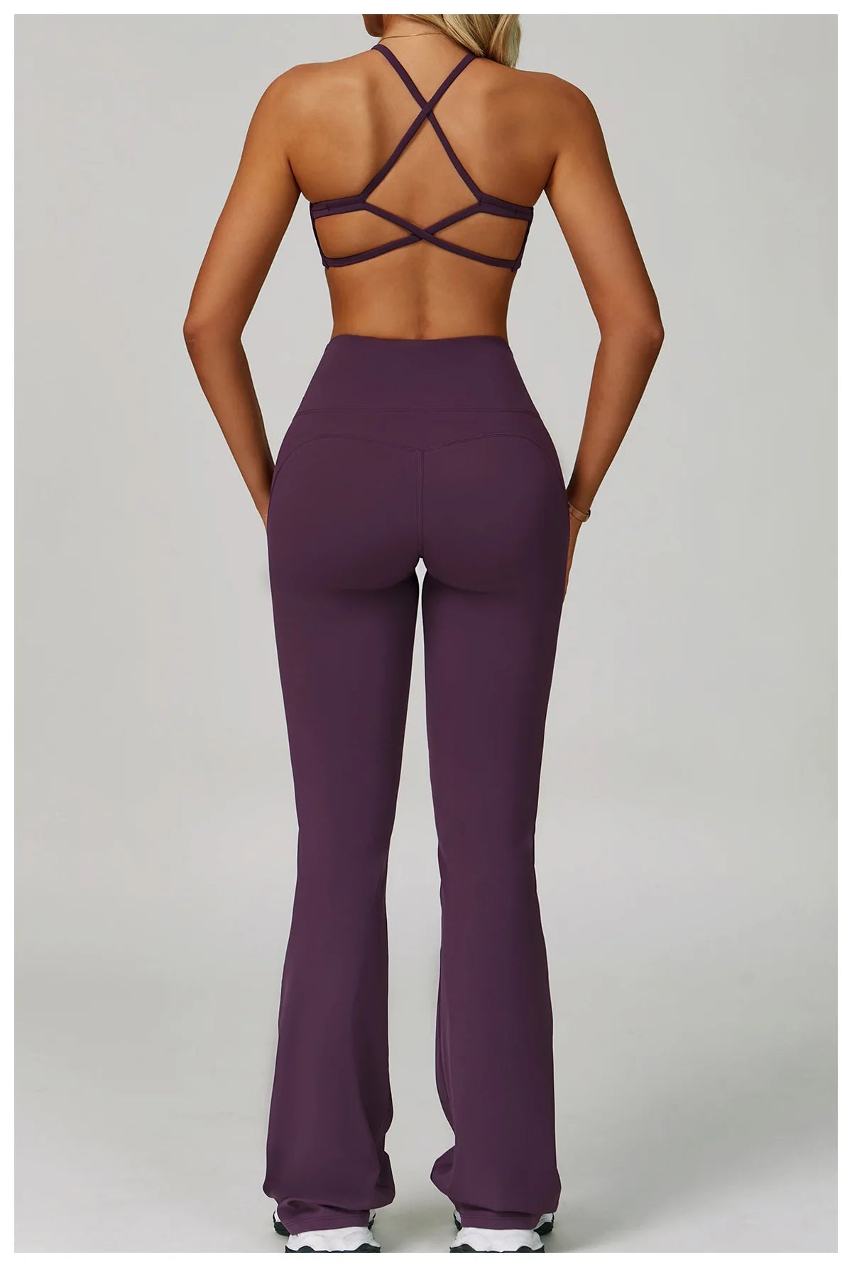 Wide Leg Pants Women Fitness Yoga Legging Running Tight Bell-bottoms Workout Legging High Waist Push Up Sport Running Yoga Pants