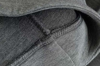 Autumn Women Gray Jacket with Hood Long Sleeve Big Pocket Zipper Jacket Coat Woman Loose Casual Outerwear Coat Tops