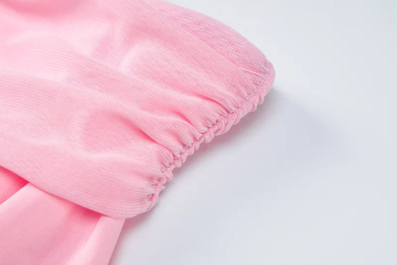 TARUXY Flower Bodycon Skirt Sets Women Slim Sexy Backless Lace Up Tops Women's Party Elegant Dress 2 Piece Womens Suits Outfits