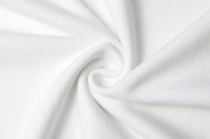 Heavyweight Impermeable 300g Carbon Matte Pure Cotton Thick Short Sleeved T-shirt Men and Women Pure White Simple Base Shirt