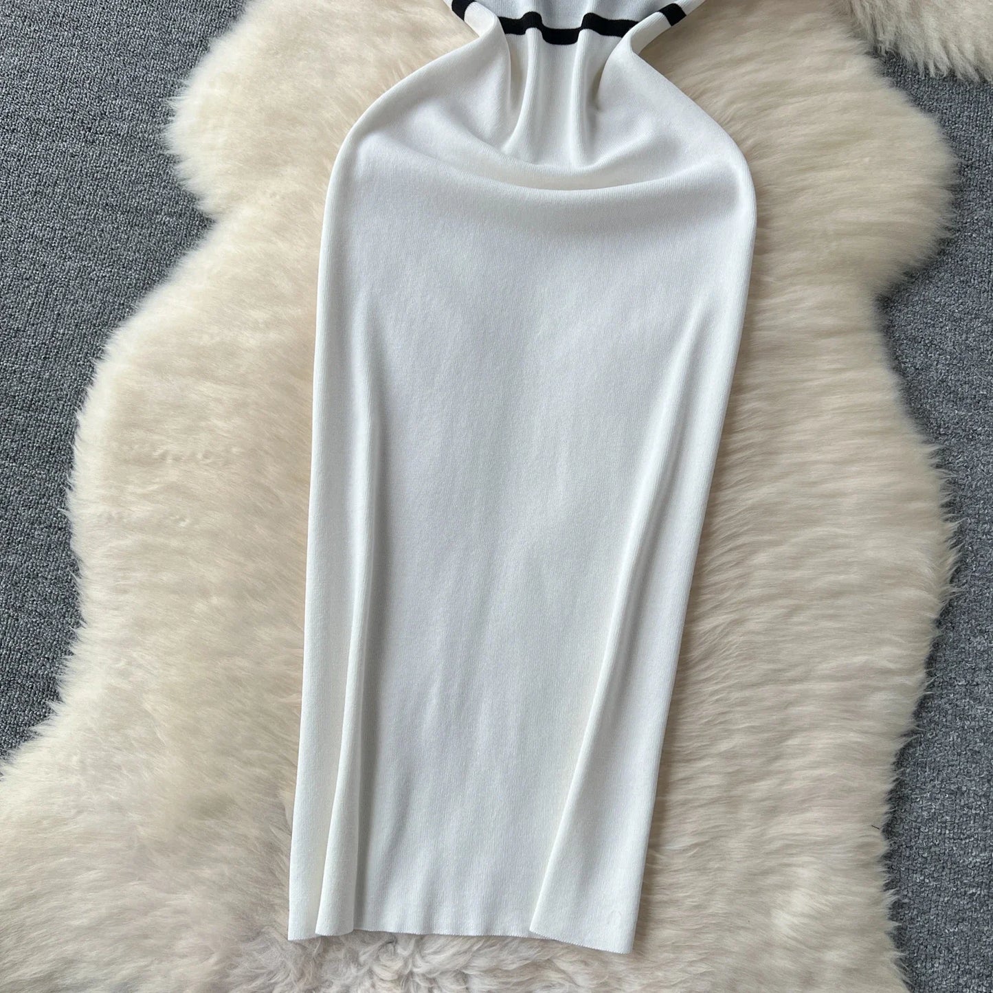 Patchwork Knit Bodycon Dress Women Maxi Dress Elastic Summer Elegant Sleeveless Dress Fashion Dresses