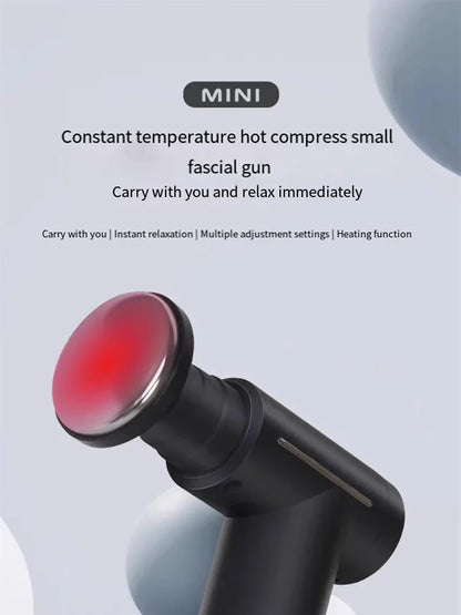 Mini Muscle Massage Gun Body Massager Deep Handheld Percussion Massager For Body Back Neck Leg Cold And Hot Compress Fascia Gun
