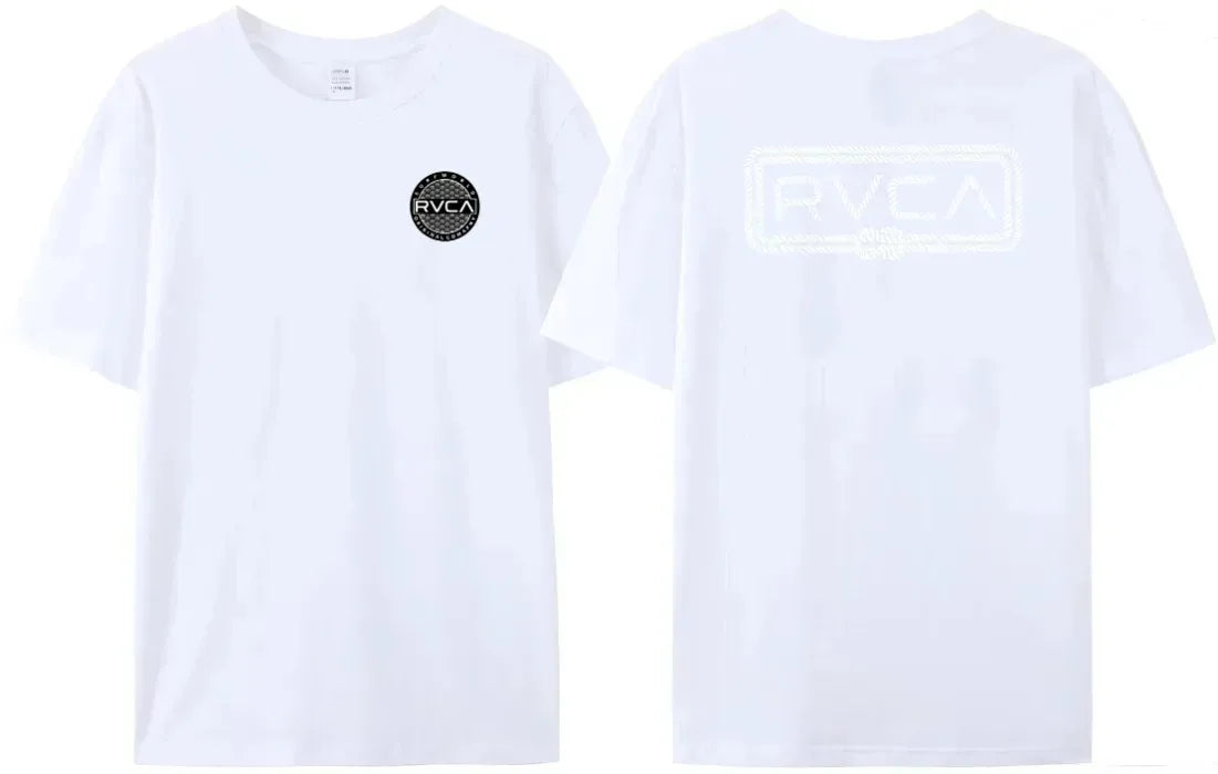 100% Cotton RVCA T Shirt Men Women THE BALANCE OF OPPOSITES Tee Tshirt Oversized Short Sleeve Design Brand T-shirt Top Clothes