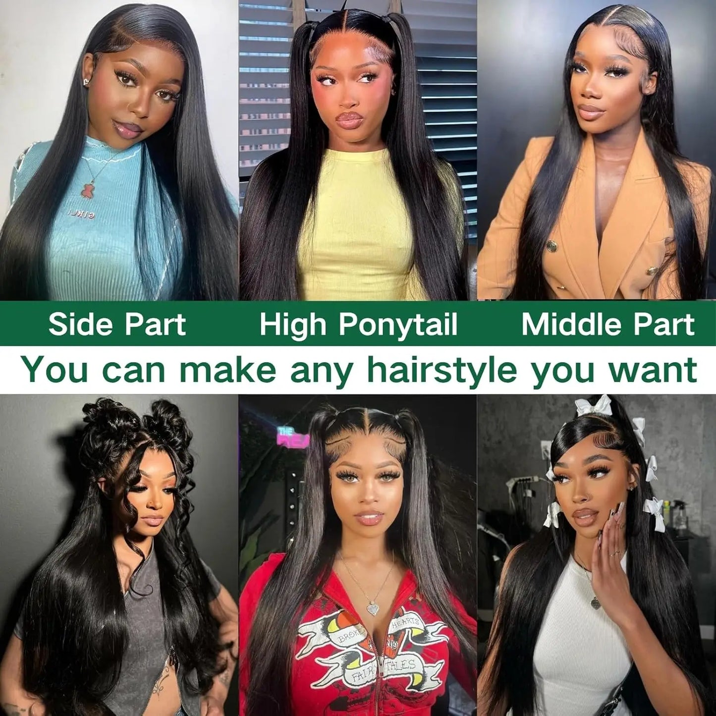 30 Inch 13x6 Straight Lace Front Wigs Human Hair 200% Density HD Lace Front Wigs Human Hair Pre Plucked Glueless Straight Wig