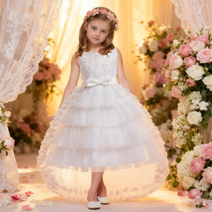 elegant dress for girls Wedding Party Dresses for Girls Bridesmaid Dress Formal  Long Gown Tailing Gala Birthday Pageant Prom Go
