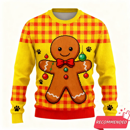 New Funny Snowman Graphic Ugly Christmas Sweatshirt Fashion Gingerbread Man Sweatshirts For Women Clothes Xmas Boy Kids Pullover